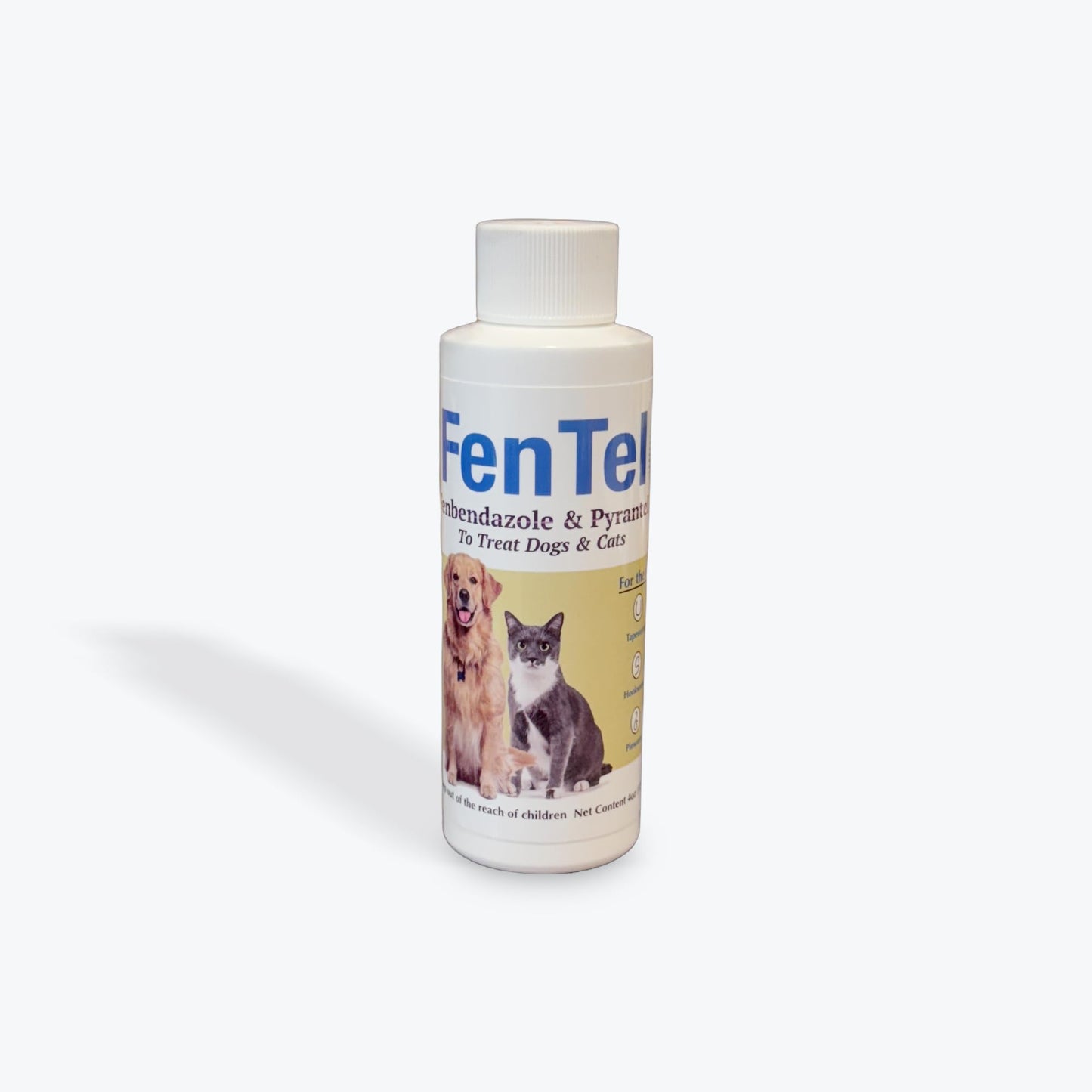 equine prime Fentel - Fenbendazole & Pyrantel for Cats & Dogs - 8 Ounces (240mL)