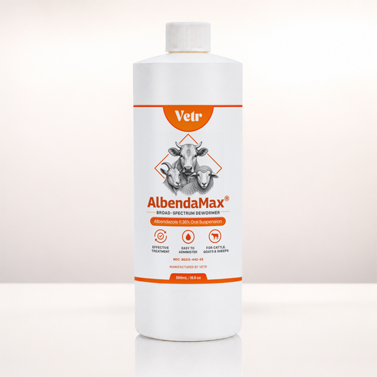 AlbendaMax 11.36% Albendazole Oral Liquid for Horses, Cattle & Sheep