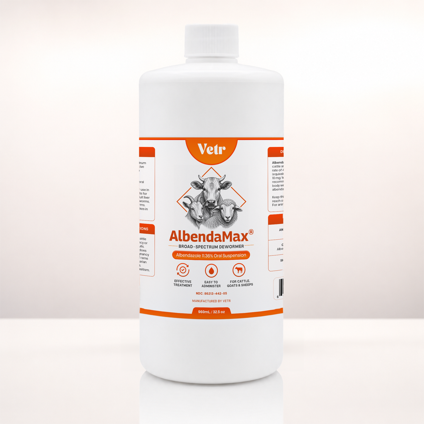 AlbendaMax 11.36% Albendazole Oral Liquid for Horses, Cattle & Sheep