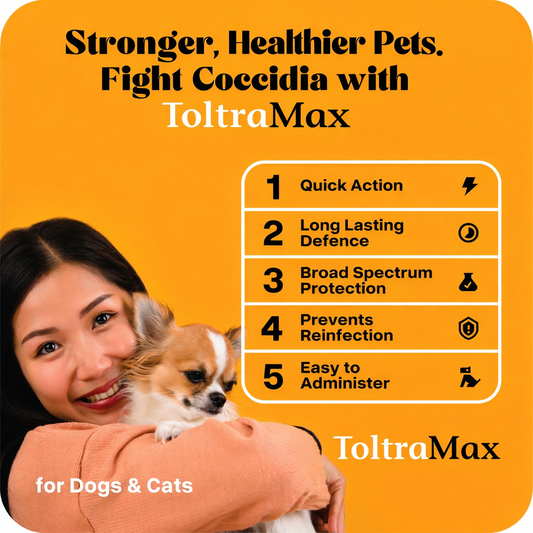 ToltraMax Toltrazuril 2.5% 5% 10% for Horses, Dogs, Cats, for Non-Food Chain Animals (Flavored)