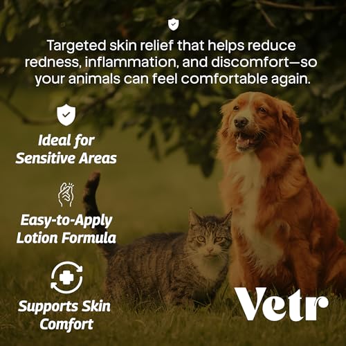 vetr Skin Relief Hydrocortisone Gel for Dogs - Topical Support for Itchy Skin and Hot Spots - 4 oz (120mL) - Vet-Formulated in USA